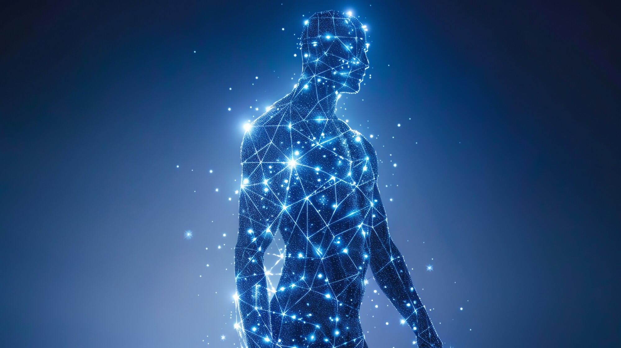Graphic showing a human body and Biospectral Emissions Sequencing